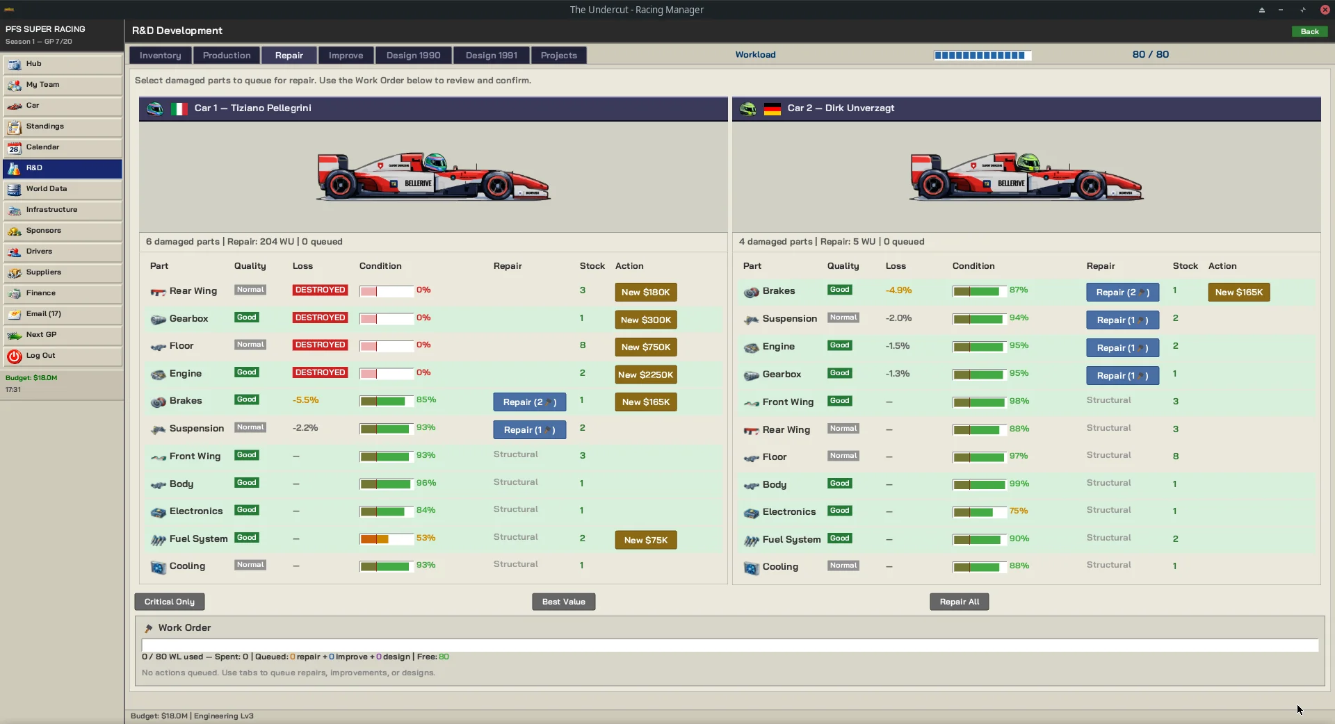 Update 0.3.3 — R&D Rework & a Living Race Sim
